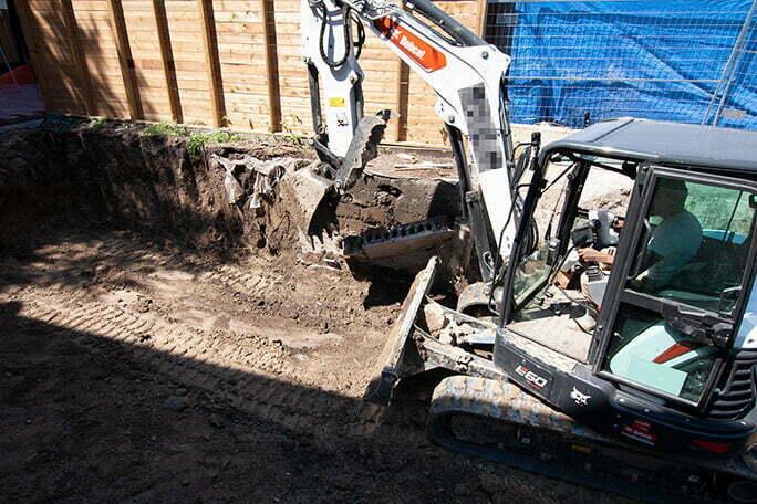 Concrete Removal Services Removal of concrete from a residential demolition site in Toronto, ON