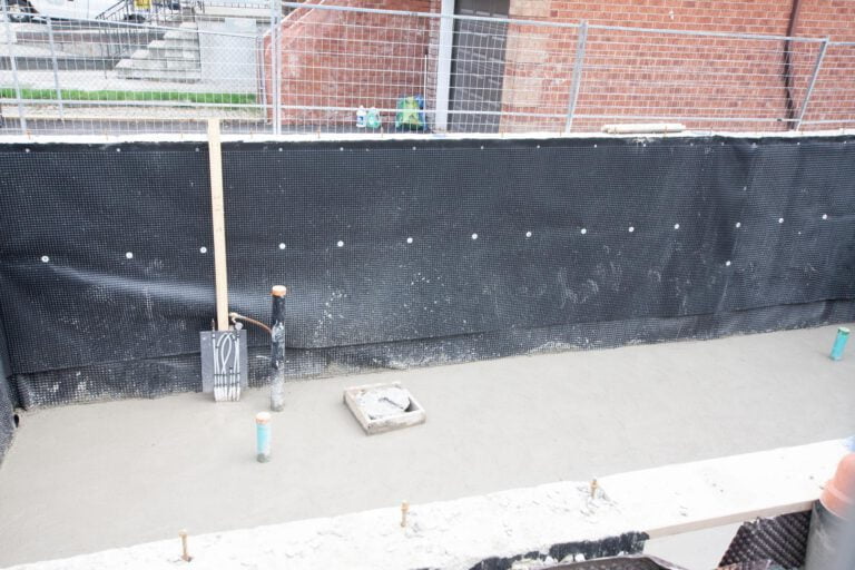 Full wall waterproofing of a residential property